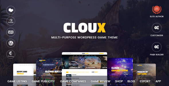 Cloux – Game & Gaming Theme