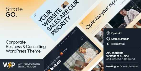 Stratego – Business, Trade & Sales WordPress Theme