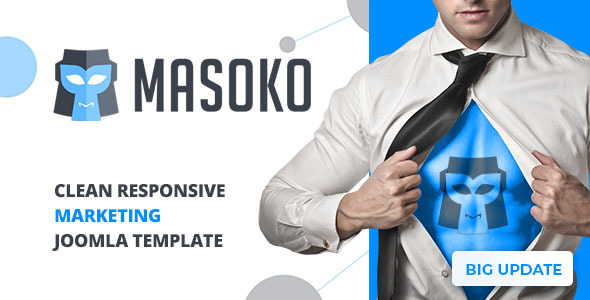 Masoko – Clean Responsive Marketing Joomla Theme