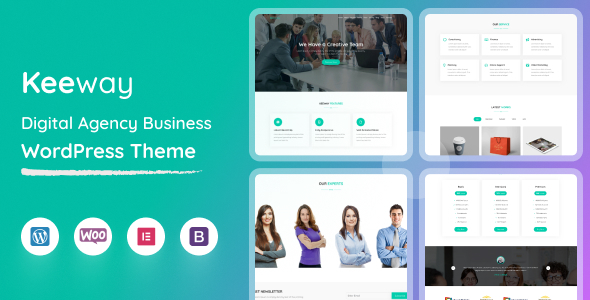 Keeway – Digital Agency One page WordPress Theme