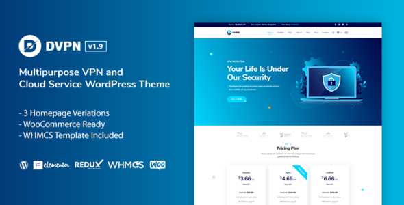 DVPN – Multipurpose VPN WordPress Theme