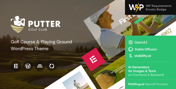 Putter – Golf Course & Playing Ground WordPress Theme
