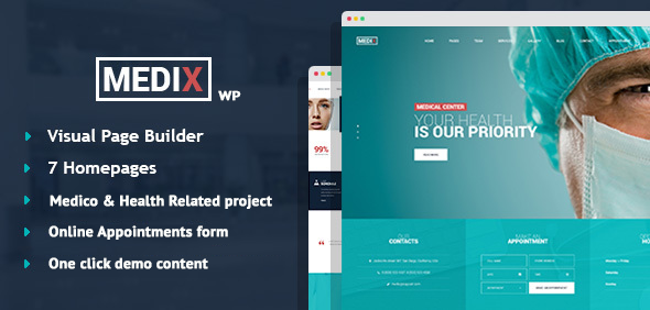 Medix – Medical Clinic WordPress Theme
