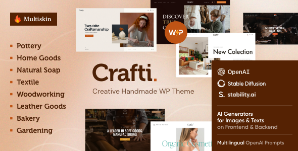 Crafti – Handmade Store WordPress Theme
