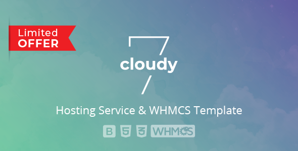 Cloudy 7 – Hosting Service & WHMCS Template