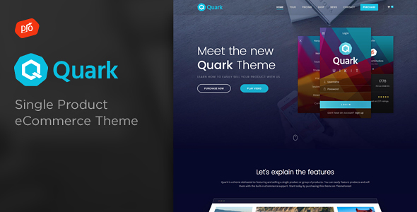 Quark – Single Product eCommerce WordPress Theme