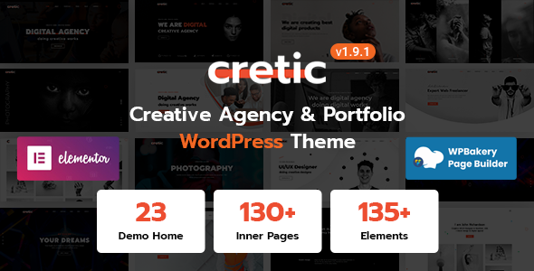 Cretic – Creative Agency WordPress Theme