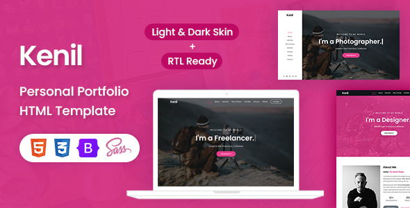 Kenil – Personal Portfolio Template