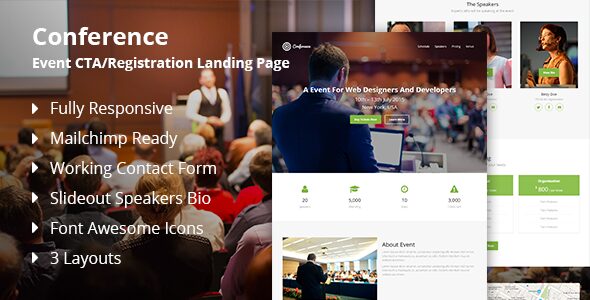 Conference – Event CTA/Registration Landing Page