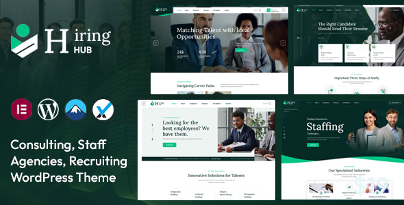 Hiring Hub – Staffing Agencies WordPress Theme
