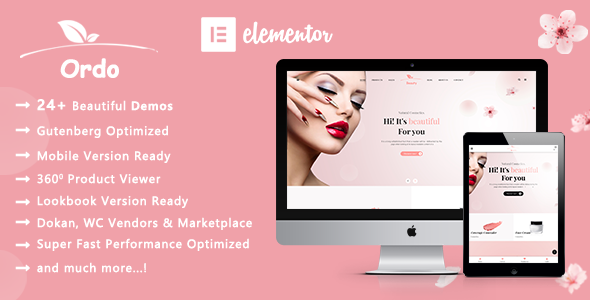Ordo – Natural Cosmetic WooCommerce WordPress Theme