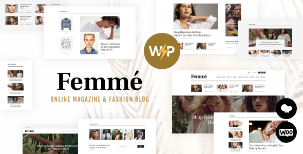 Femme – Fashion Blog & Style Magazine WordPress Theme + RTL