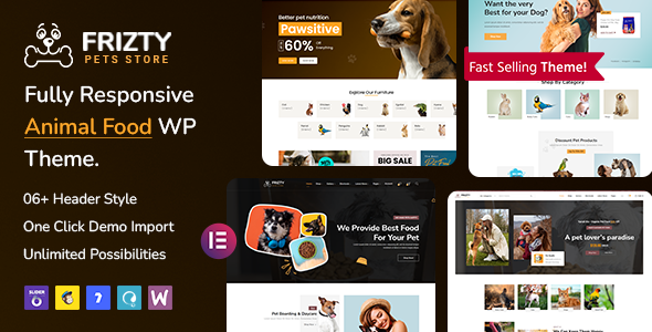 Frizty – Pet Shop WooCommerce Theme + RTL
