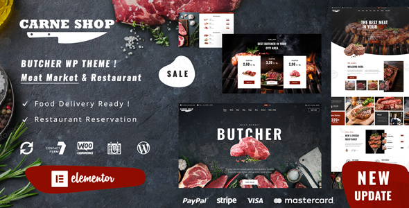 Carne – Butcher & Meat Restaurant WordPress