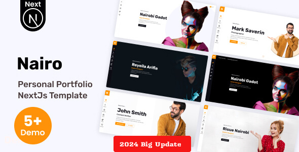 Nairo – Personal Portfolio NextJs Template + RTL