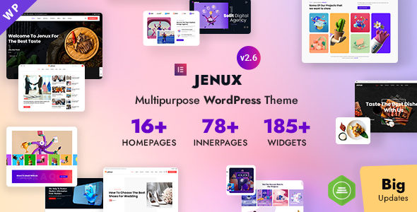Jenux – Responsive Multipurpose WordPress Theme for Business, Agency, Portfolio & WooCommerce