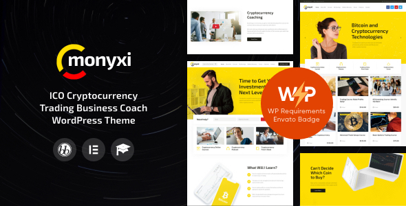 Monyxi – ICO Cryptocurrency Trading WordPress Theme