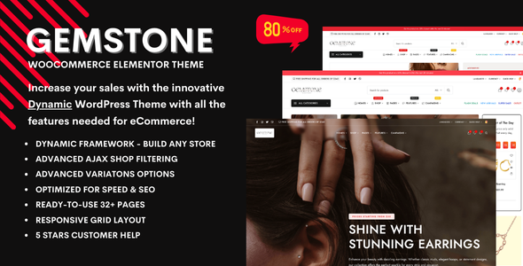 Gemstone – Jewellery Store eCommerce WooCommerce Theme
