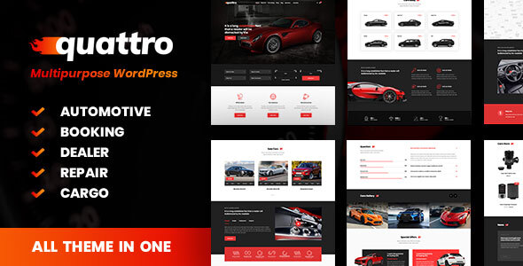 Quattro – Auto Booking WordPress Theme