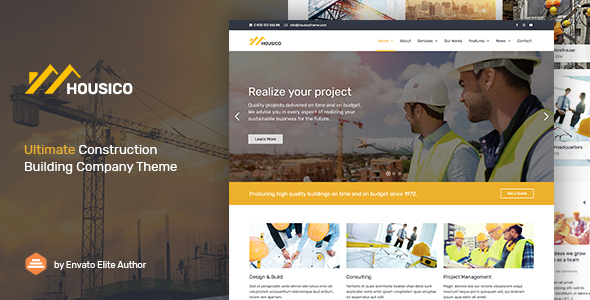 Housico – Ultimate Construction Building Company Theme