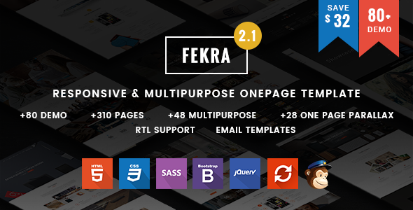 Fekra – Responsive One/Multi Page HTML5 Template