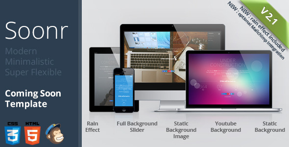 Soonr – Modern Flexible Coming Soon Template