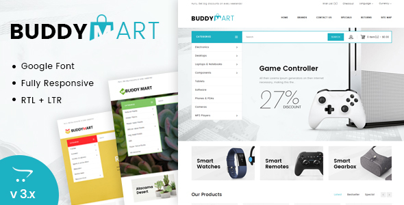 Buddymart Opencart Responsive Theme