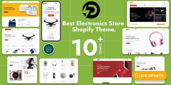 Drou – Electronics & Gadget Store Shopify 2.0 Theme – Fast & Conversion-Ready