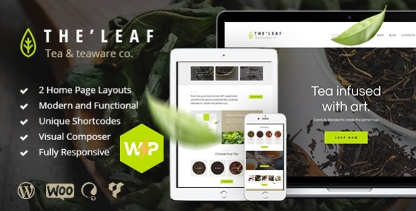 TheLeaf – Tea Company & Coffee Shop WordPress Theme