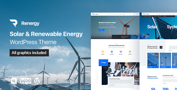 R-energy – Solar and Renewable Energy WordPress Theme