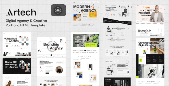 Artech – Digital Agency & Creative Portfolio HTML Template