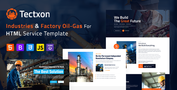 Tectxon – Industry & Factory HTML5 Template