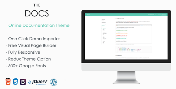 TheDocs – Online Documentation WordPress Theme