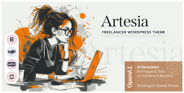 Artesia – Freelancer, Consultant & Outsource WordPress Theme