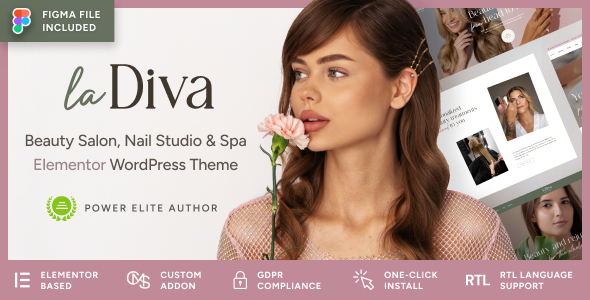 La Diva – Beauty Salon & Spa WordPress Theme