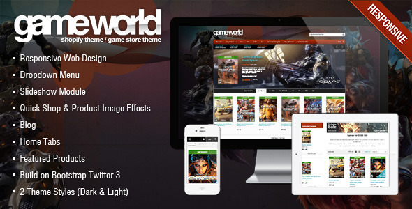 Game Store Shopify Theme – GameWorld
