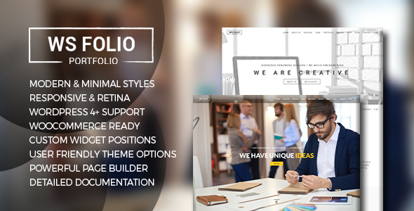 WS Folio – Responsive Portfolio WordPress Theme