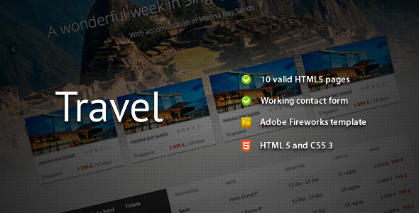 Travel – Premium HTML Template