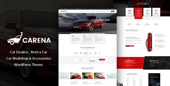 Carena – Car Dealer Rental and Automative WordPress Theme