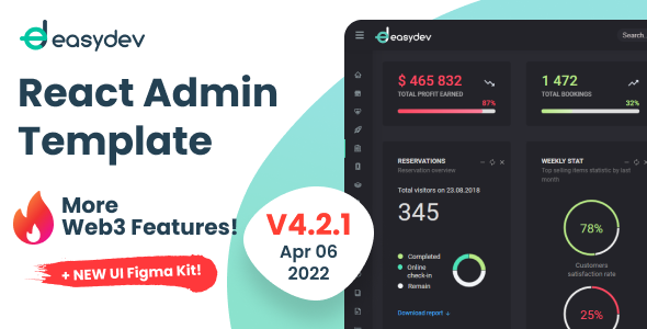 EasyDev – Web3 React BS5 Admin & Dashboard Template + Figma