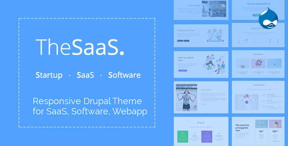 TheSaaS – Responsive SaaS, Software & WebApp Drupal 11 – 10 Themes
