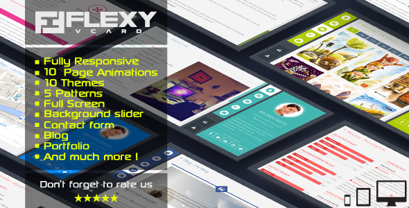 FlexyVcard – Responsive Vcard Template