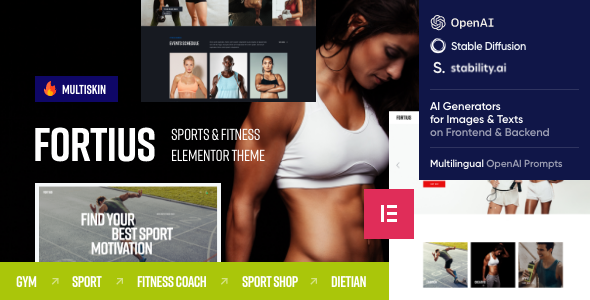 Fortius – Sports & Fitness Elementor WordPress Theme