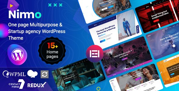 Nimmo – Creative One Page WordPress Theme