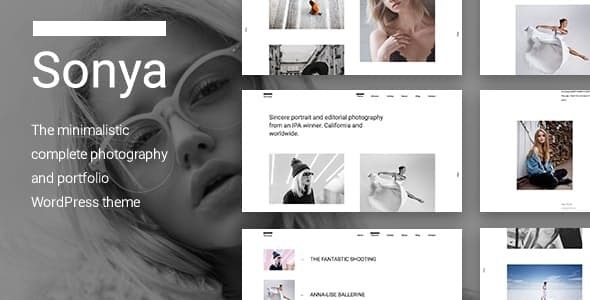 Sonya – Photography – WordPress Theme
