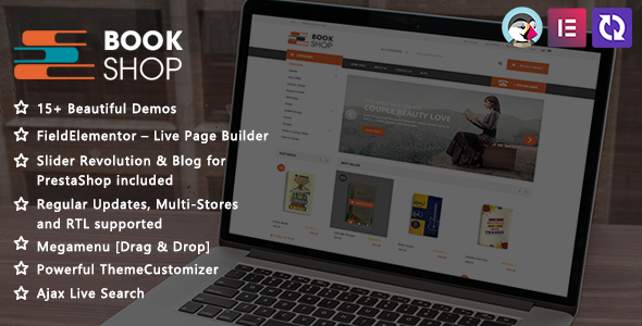 Book Shop – Magazine and Library Elementor PrestaShop Theme
