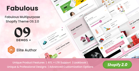 Fabulous – Single Product eCommerce Shopify Theme Os 2.0