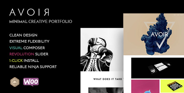 Avoir – Minimal Creative Portfolio WordPress Theme
