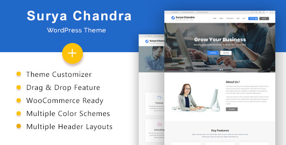 Surya Chandra – Responsive Multi-Purpose WordPress Theme