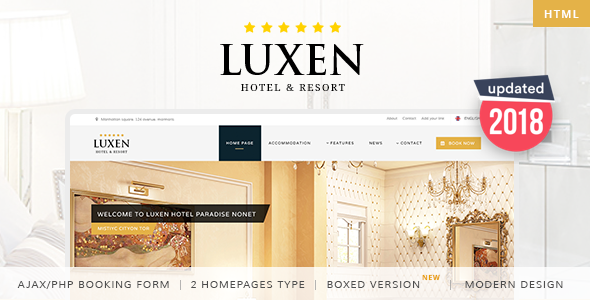 Luxen – Premium Hotel Template